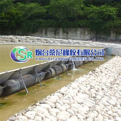 Compuertas de control de caudal de ríos/Compuertas de caucho y acero